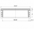 Заглушка квадратна внутрішня 120х120